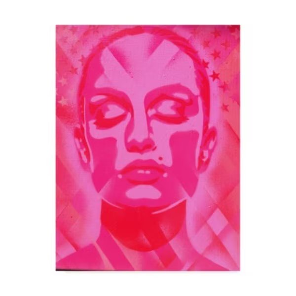 Abstract Graffiti 'Skin Deep Pinks' Canvas Art, 14x19, Trademark Fine Art, Mfr#: ALI24277-C1419GG